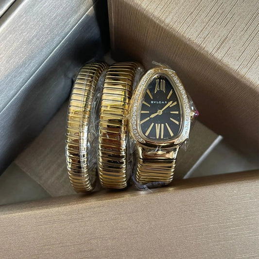 Bulgari Snake Watch Black