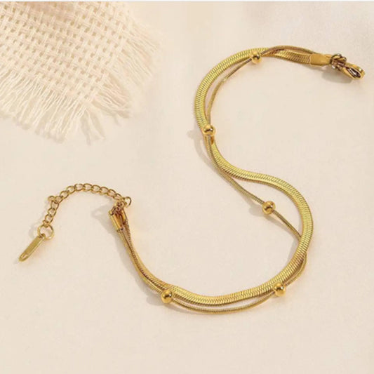 Snake Skin Beads Bracelet