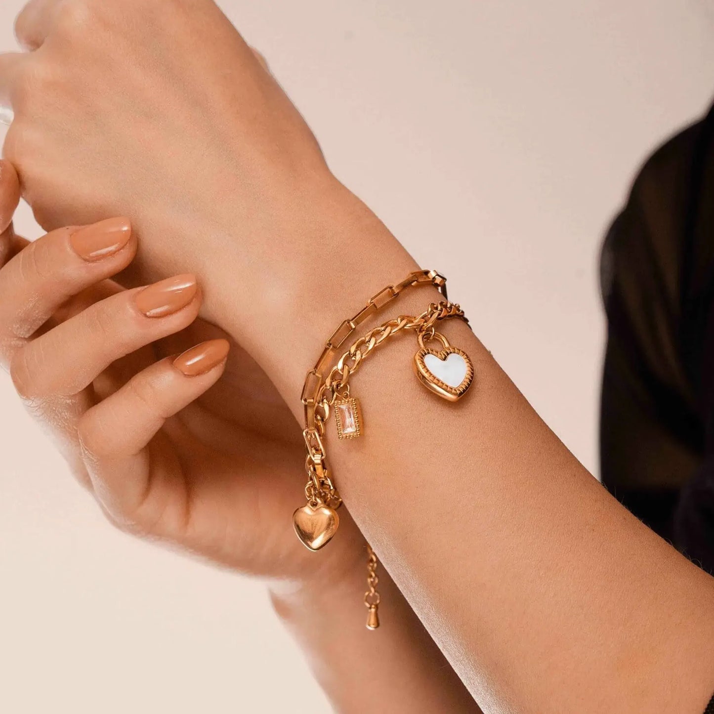 Double Sided Heart Bracelet