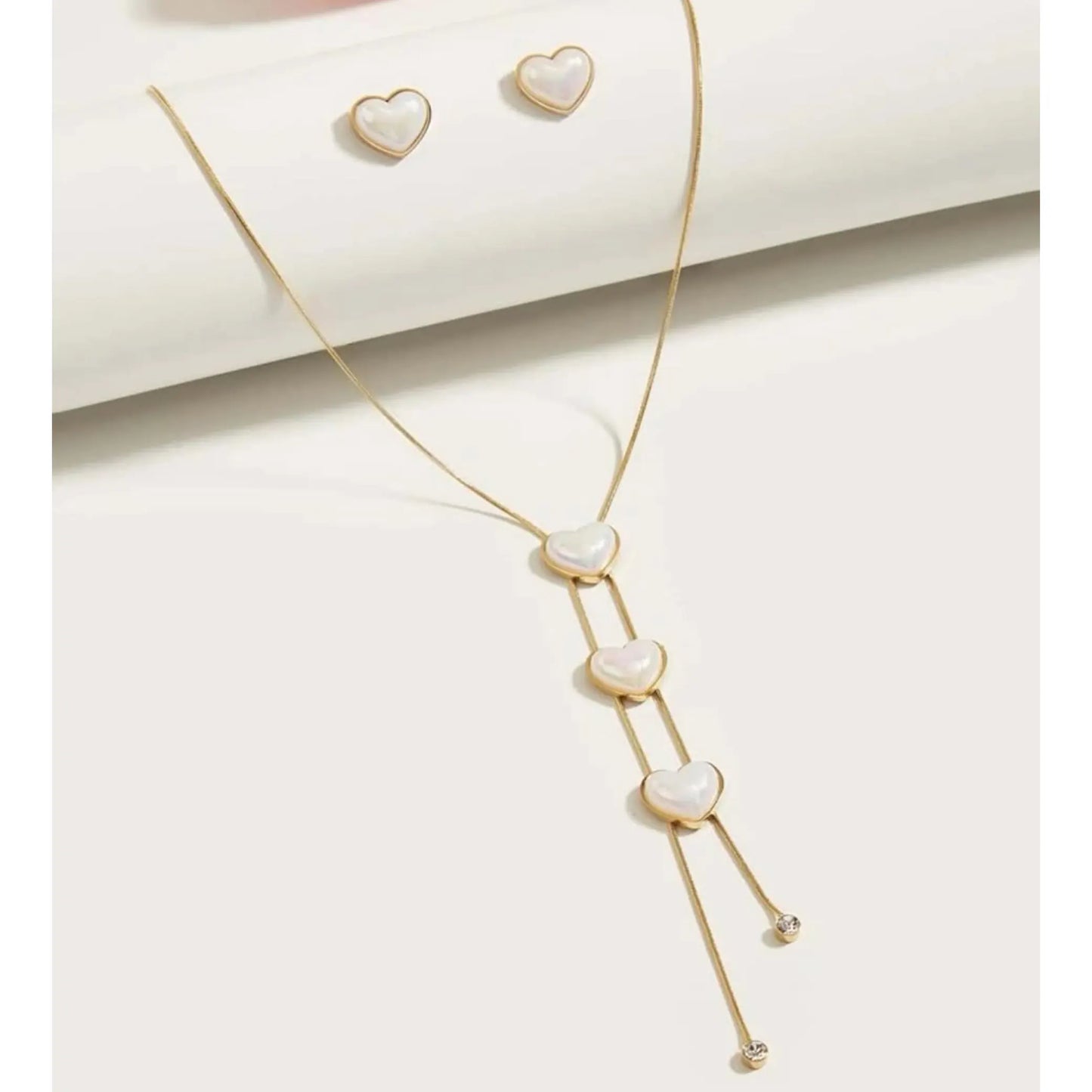 Heart Round Zircon Set