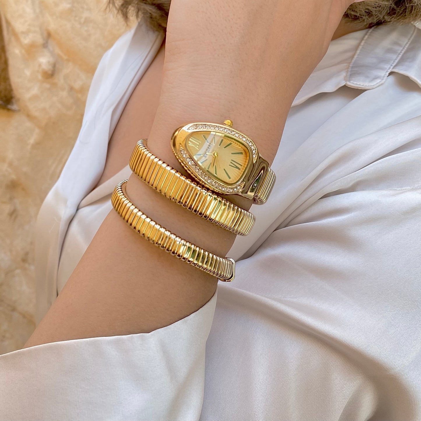 Bulgari Snake Watch Gold