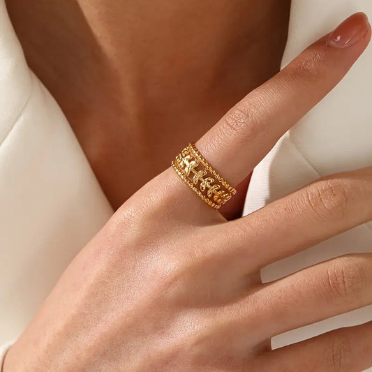 Elina Gold Finger Ring