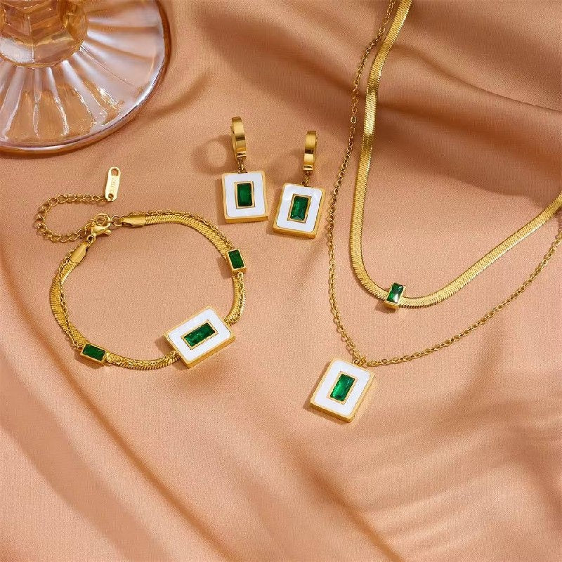 Green Zircon Set