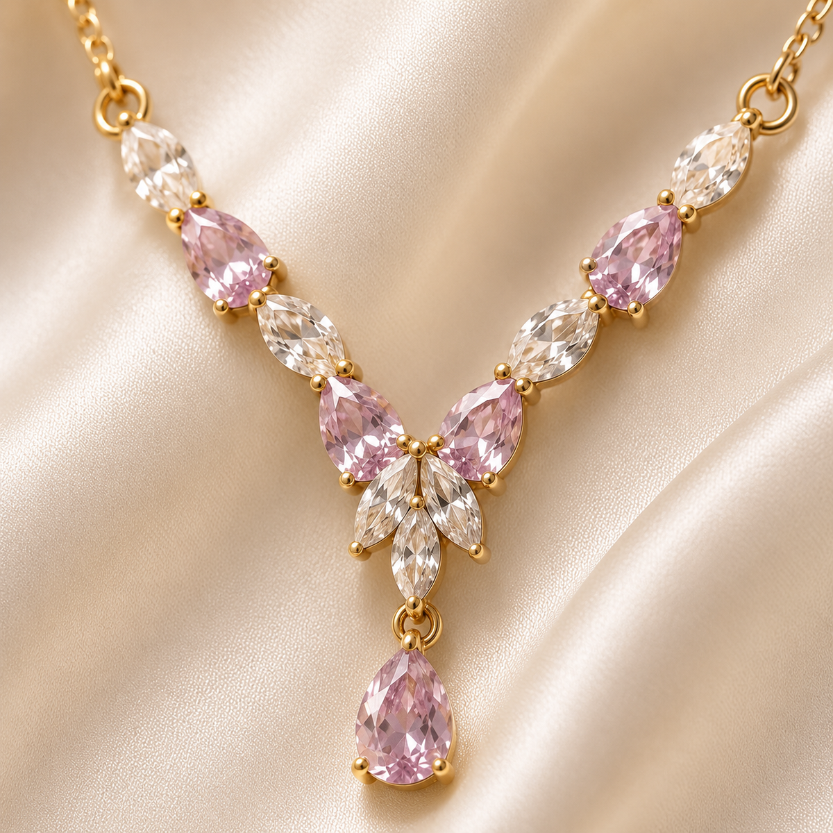 Crystal Cascade Necklace