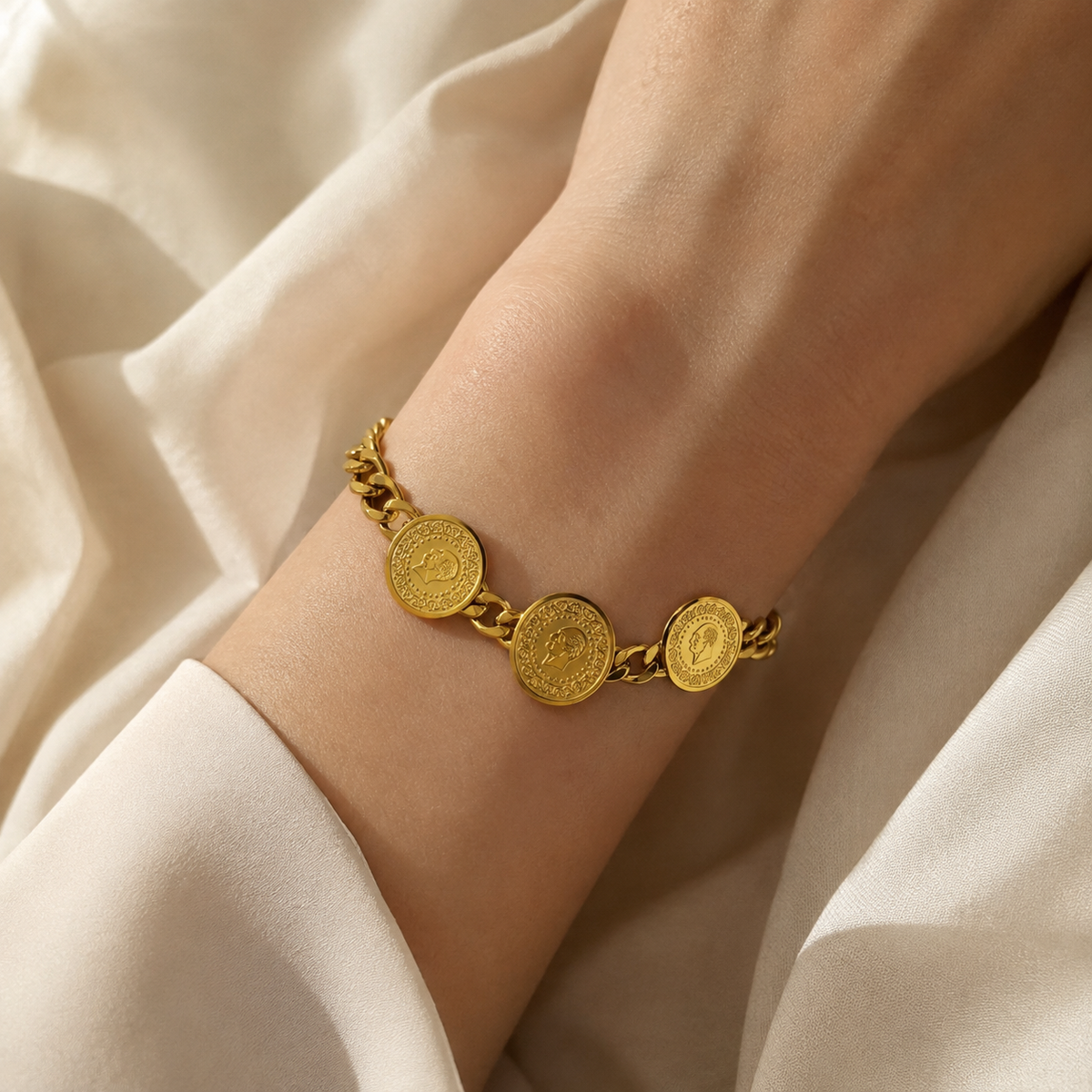 Golden Coin Bracelet