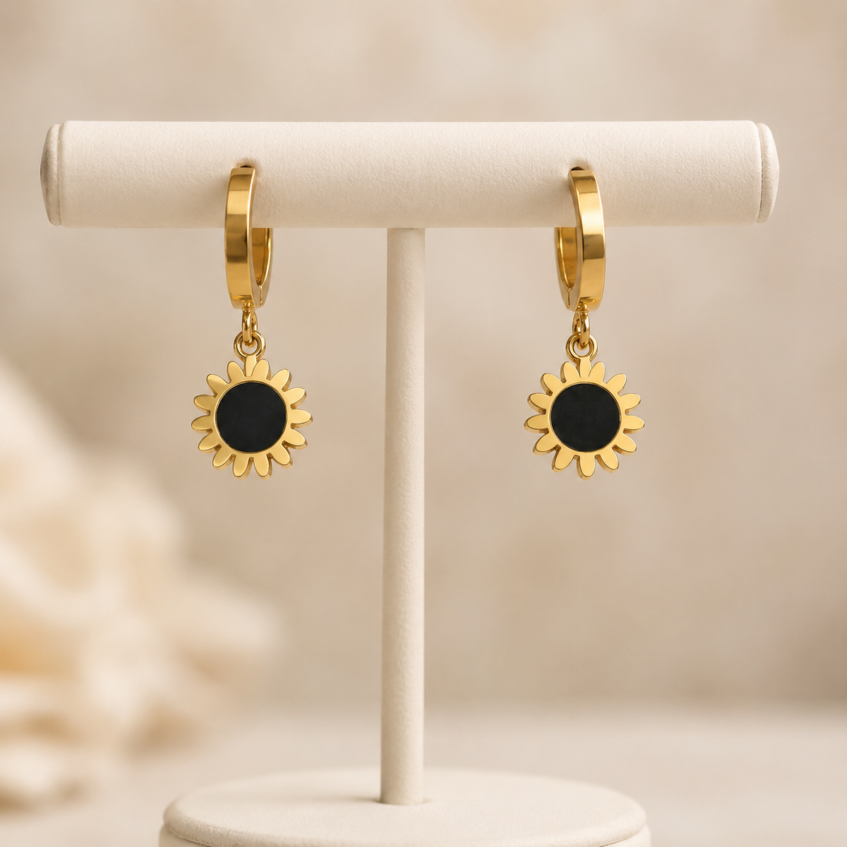 Black Sun Earrings