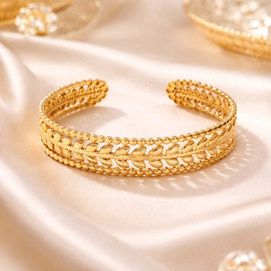Golden Leaf Bangles