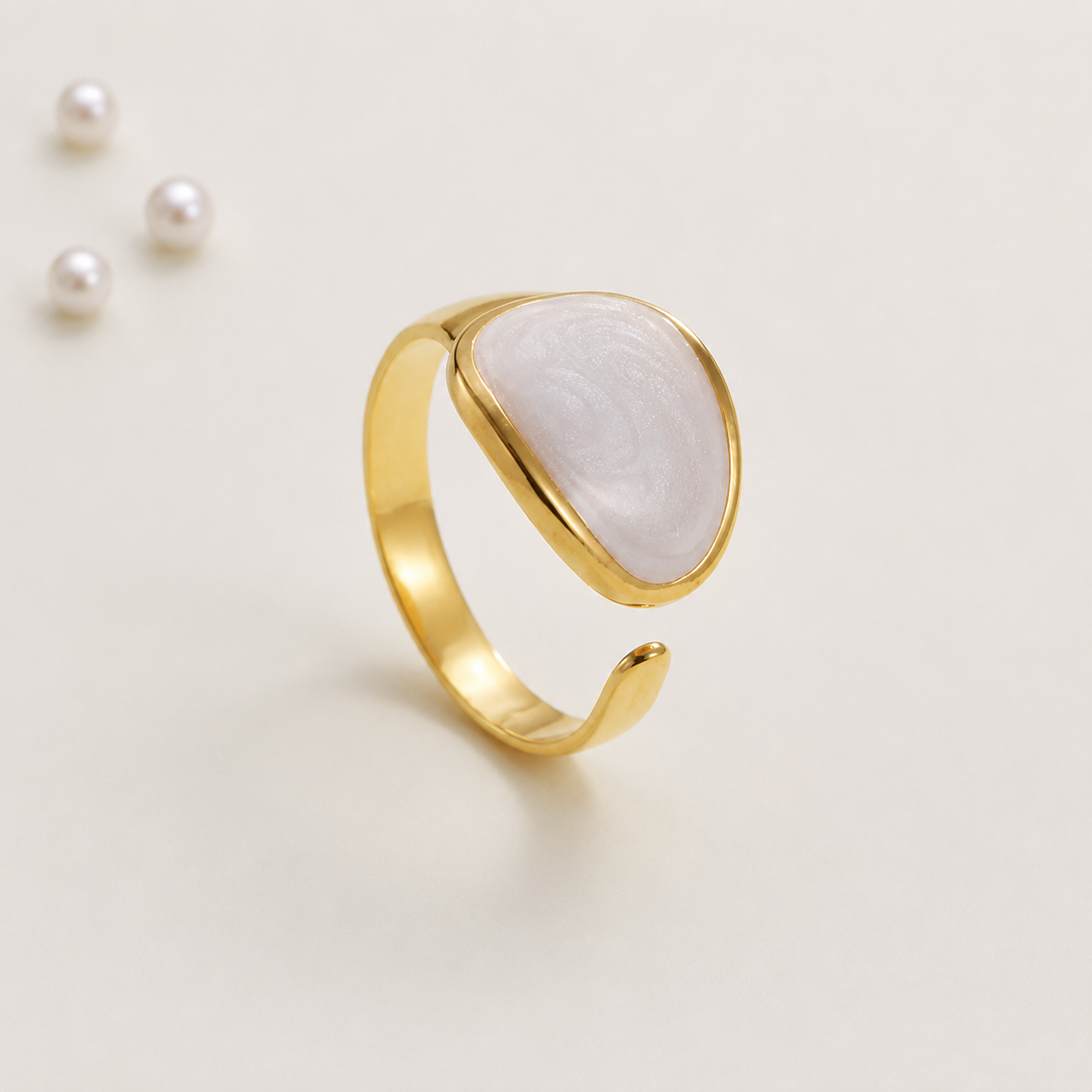 Pearl Swirl Ring