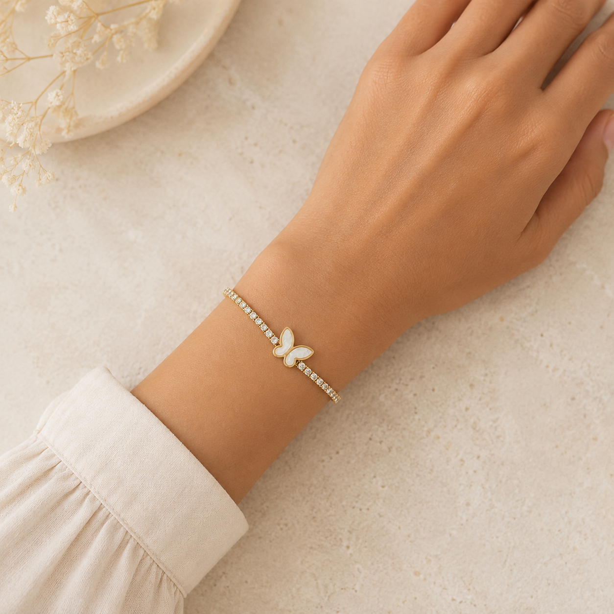 Butterfly Tennis Bracelet