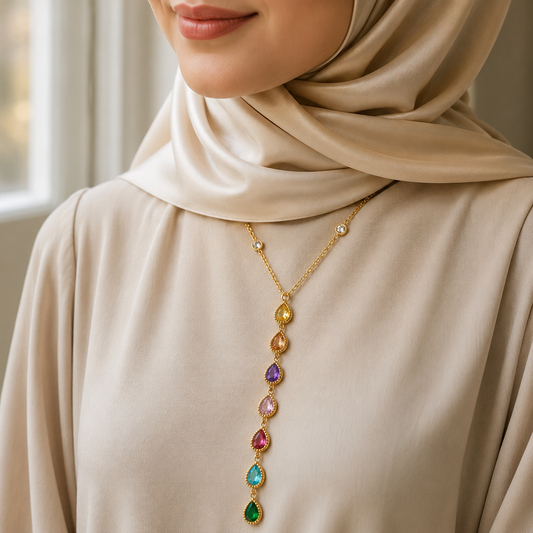 Rosé Prism Necklace