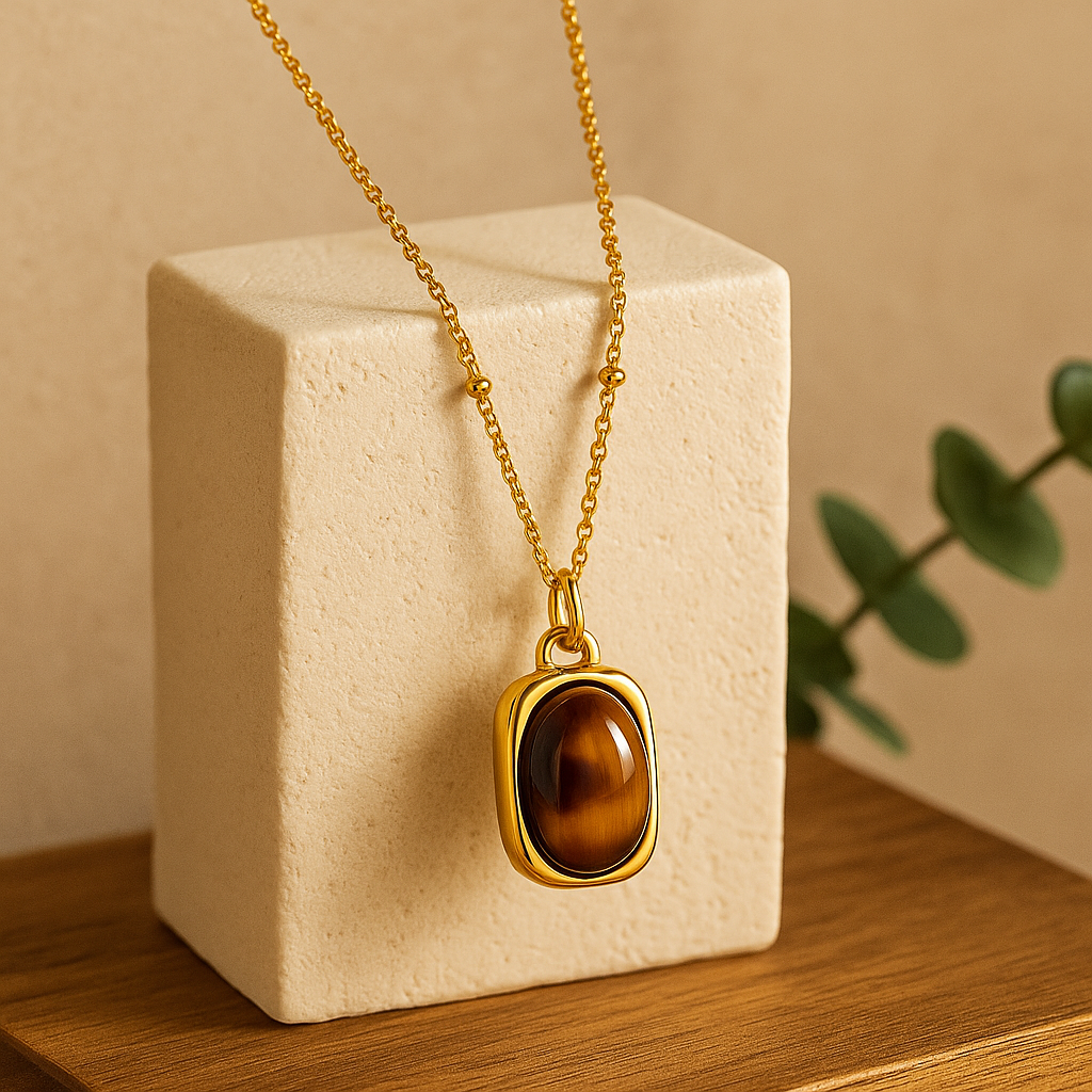 Tiger Eye Stone Necklace