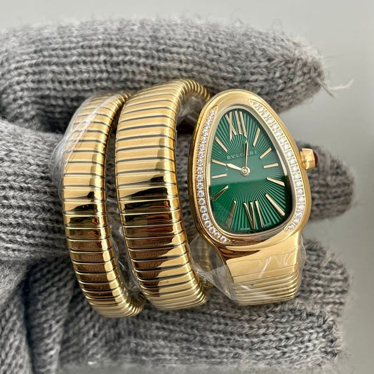 Bulgari Snake Watch Green