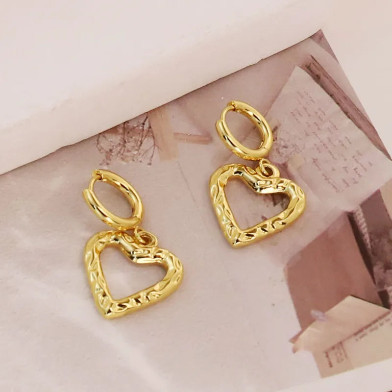 Open Heart Earrings