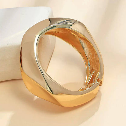 Gold Geometric Shape Bangles
