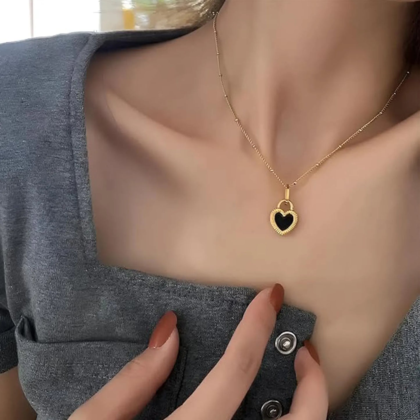 Double Sided Heart Necklace