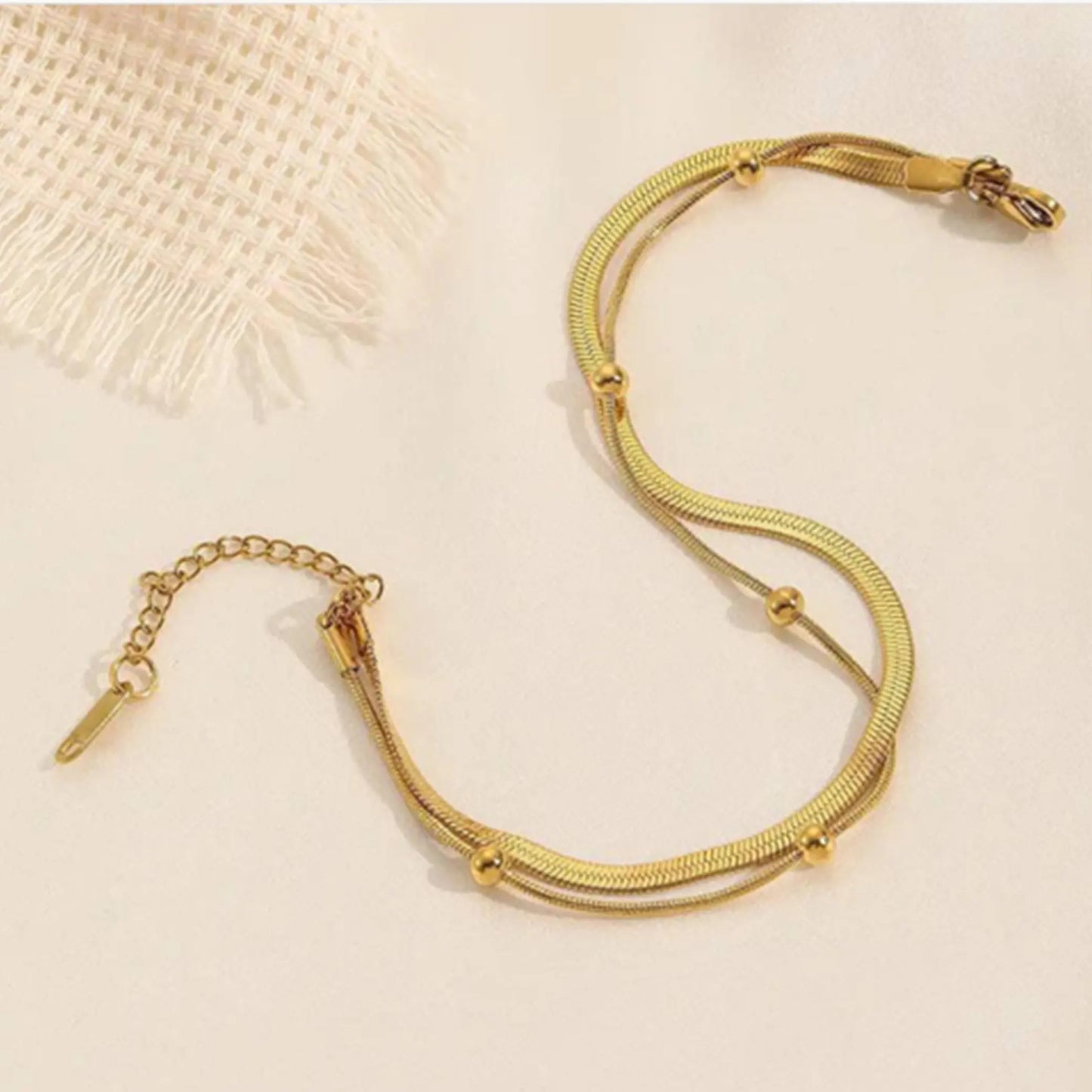 Snake Skin Beads Bracelet