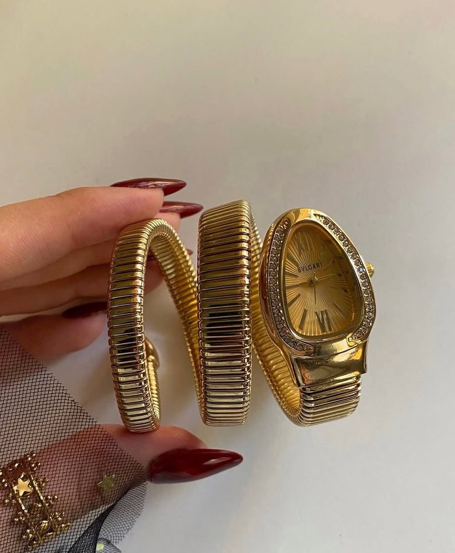 Bulgari Snake Watch Gold