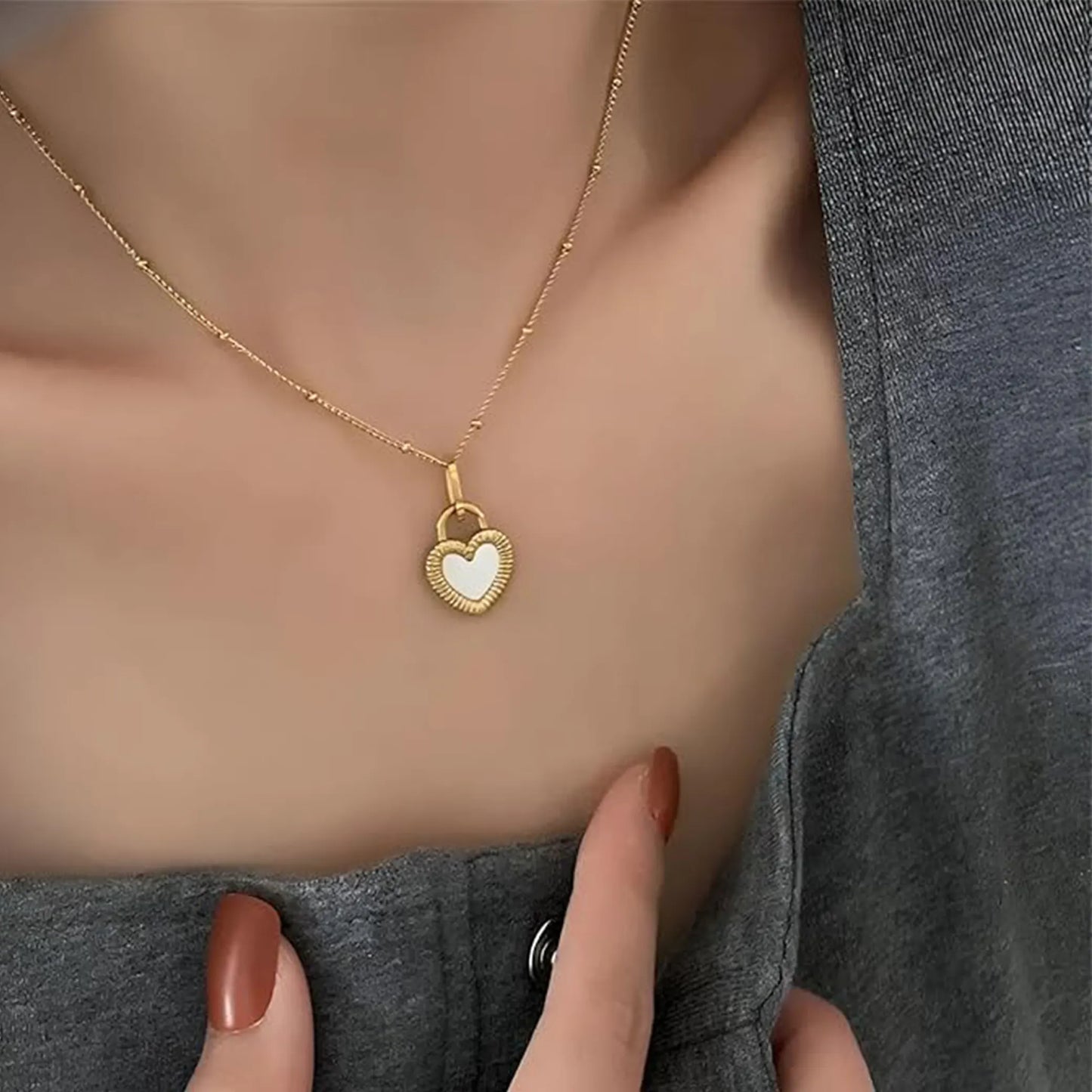 Double Sided Heart Necklace