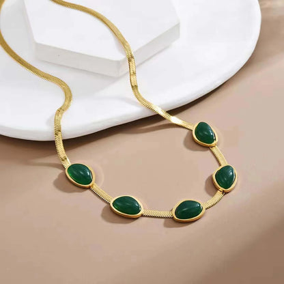 Valentina Green Stone Necklace