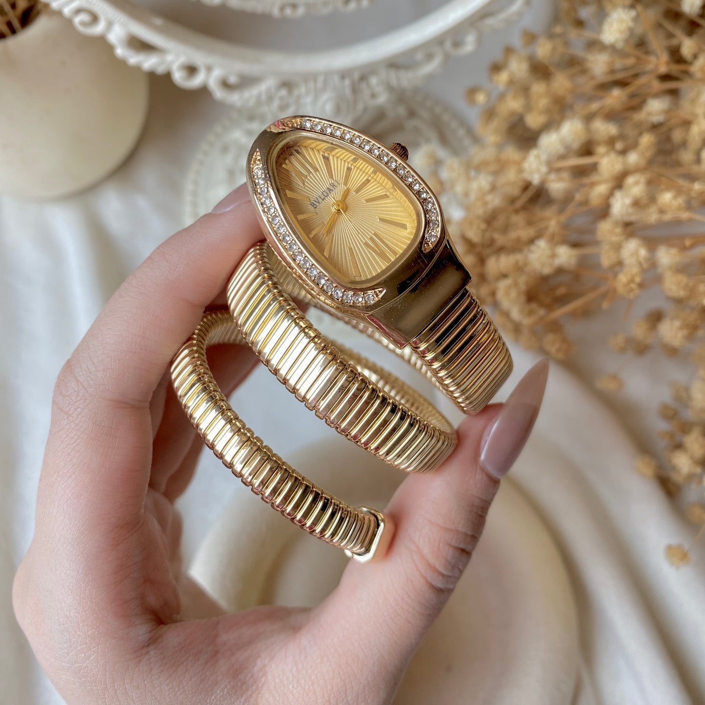 Bulgari Snake Watch Gold