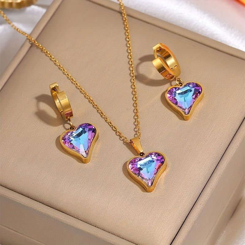 Colorful Shiny Heart Set