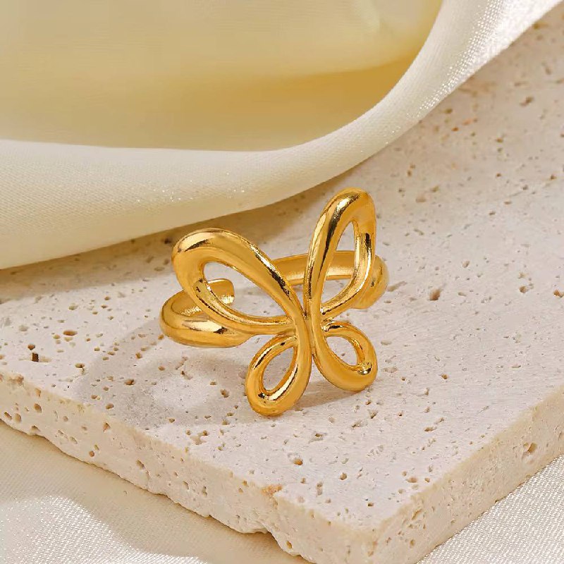Hollow Butterfly Ring