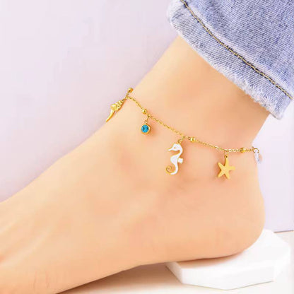Seahorse Charm Anklet
