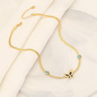Bling Butterfly Clavicle Necklace