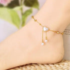 Anklet with White Heart