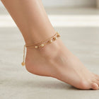 Golden Beads Anklet