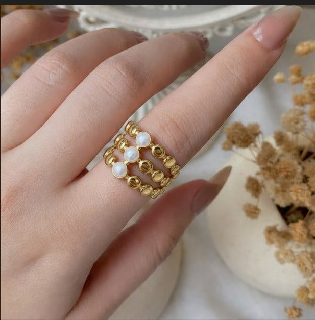 Pearl Gold Ring