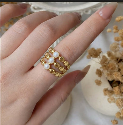 Pearl Gold Ring