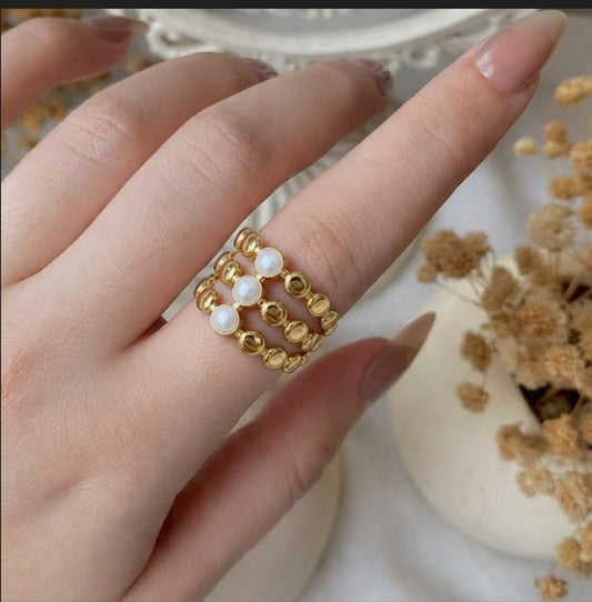 Pearl Gold Ring