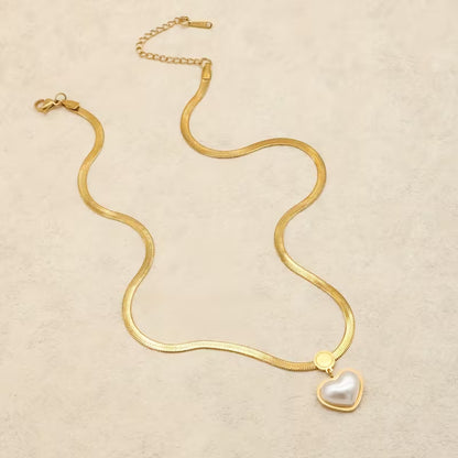 Heart Themed Snake Necklace