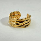 Hammered Wave Ring