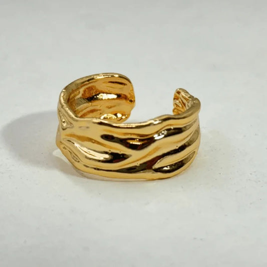 Hammered Wave Ring