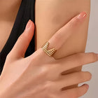 V Design Ring