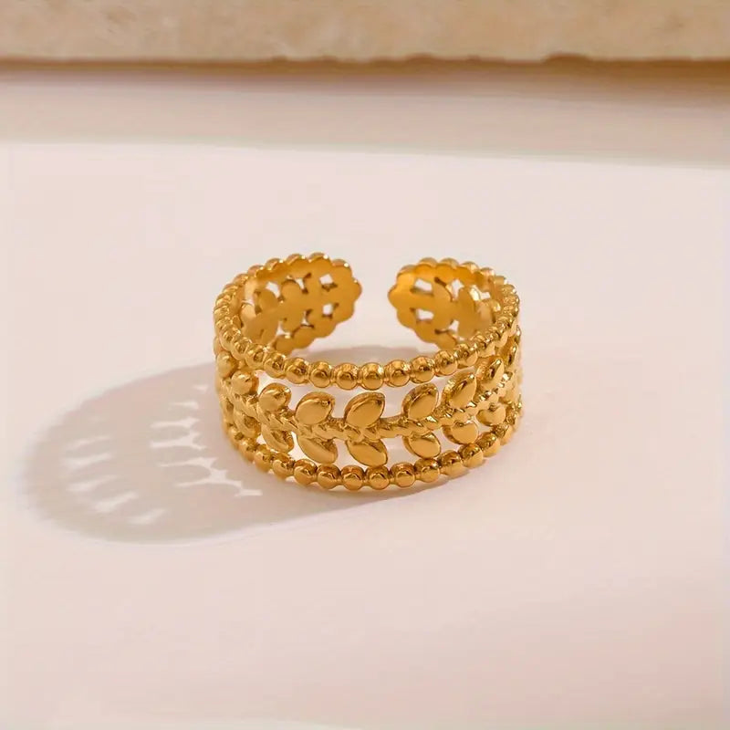 Elina Gold Finger Ring