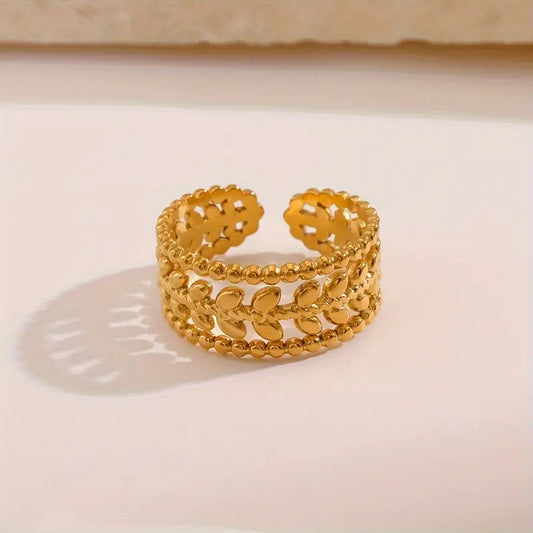 Elina Gold Finger Ring