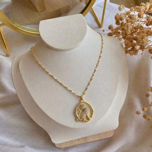 Gold Plated Leopard Necklace