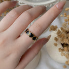 Black heart Ring