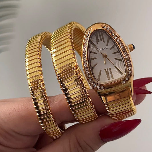 Bulgari Snake Watch White