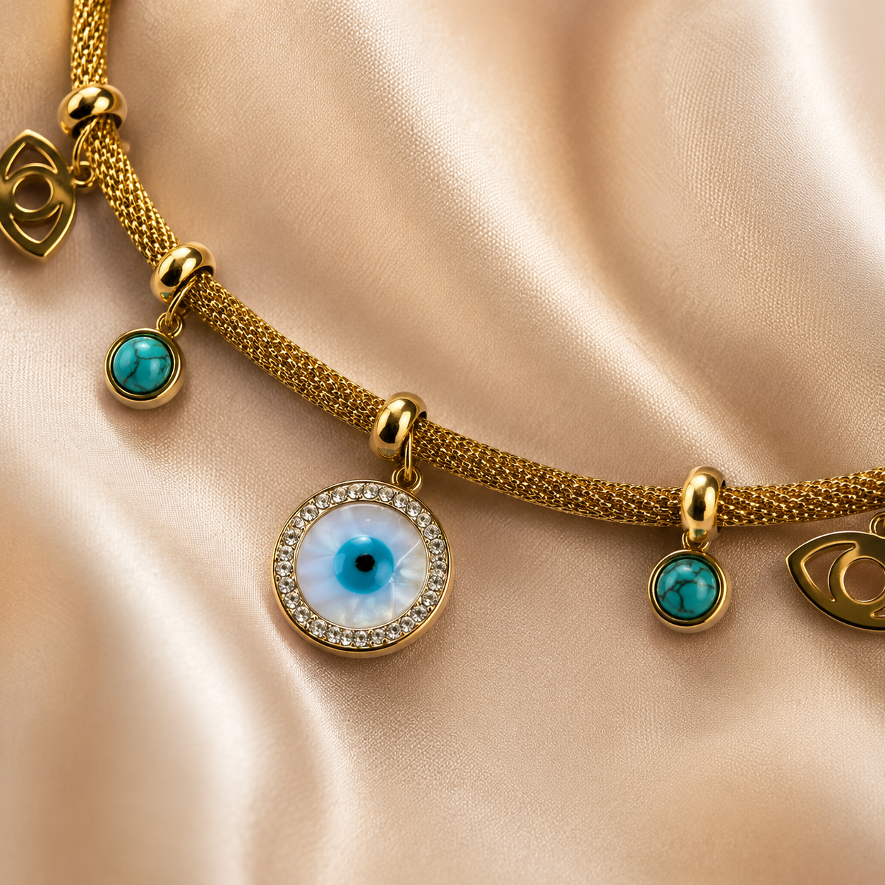 Evil Eye Charm Bracelet