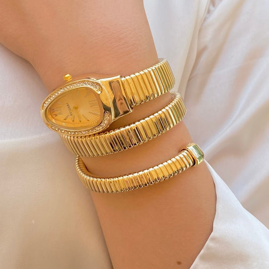 Bulgari Snake Watch Gold
