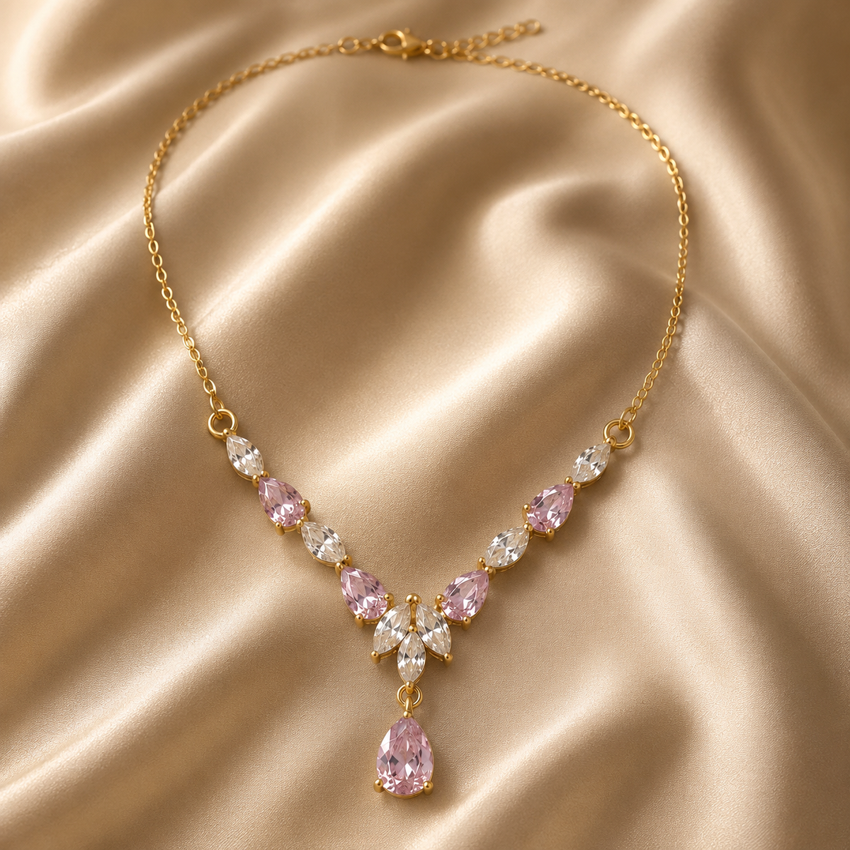 Crystal Cascade Necklace