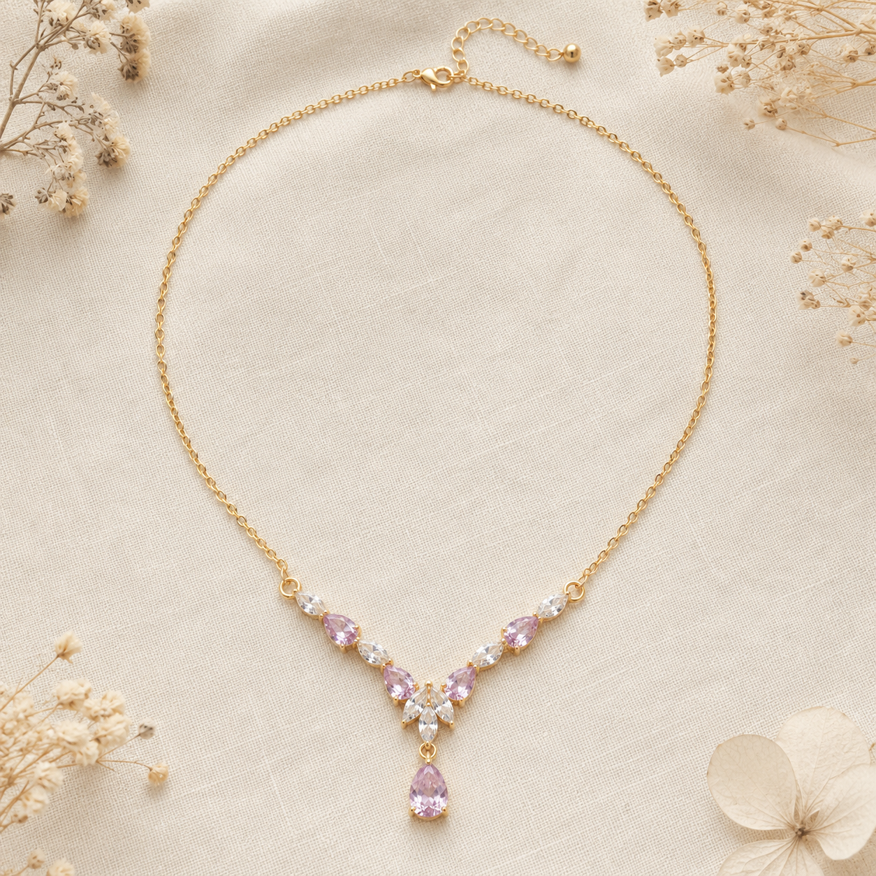 Crystal Cascade Necklace