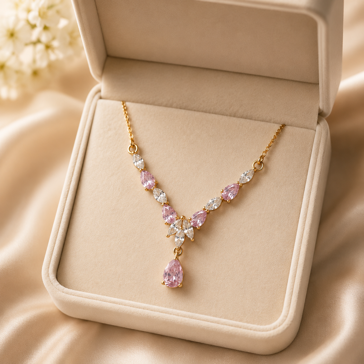 Crystal Cascade Necklace