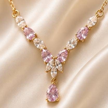 Crystal Cascade Necklace