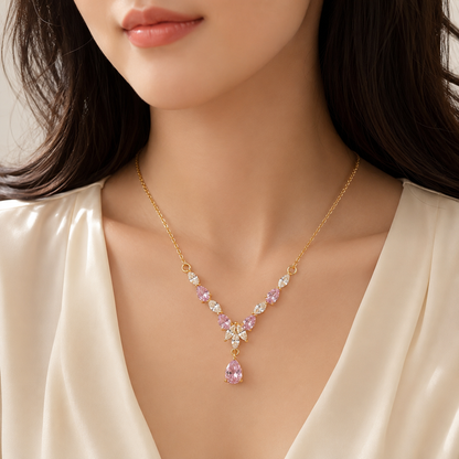 Crystal Cascade Necklace
