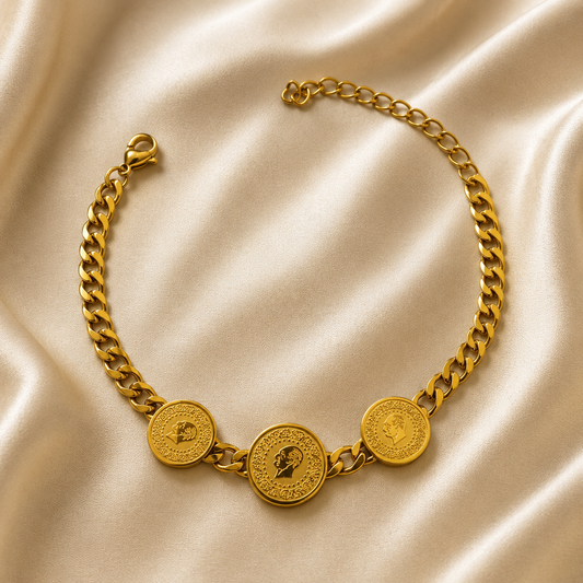Golden Coin Bracelet
